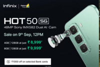 Infinix Hot 50 5G (Sage Green, 128 GB) (4 GB RAM)