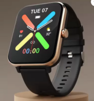 Fire-Boltt Ninja Calling Pro Plus 46.5mm (1.83) Display Bluetooth Calling, AI Voice Smartwatch(Gold Black Strap, Free Size)