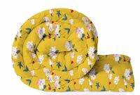 HOMEKART 220 GSM Reversible Microfiber AC Comforter/Duvets for Mild Winter | All Season King Size 3 Layered Quilted Blanket for Single Bed (150 cm x 225 cm, Floral, Yellow & Green)