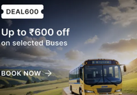 Get up to Rs.600 Off on Buses