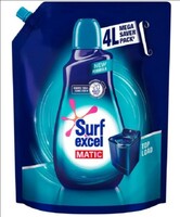 Grocery Surf Excel Top Load Matic Detergent Refill Pouch Liquid Detergent 4L [location specific]
