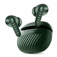 pTron Bassbuds Bliss TWS Earbuds with 4 QuadPro Mics, 3D AudioScape, TruTalk ENC Calls, 40H Playtime, 50ms Low-Latency Game/Music Modes, BT5.3, Type C Fast Charging & IPX5 Water Resistant (Green)