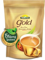 Tata Tea Gold with 15% Long Leaves Black Tea Pouch 750gm (Location Specific) (Grocery)