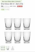 Shot Glass 60ml set of 6