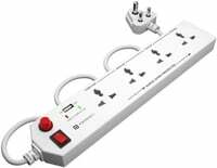 Portronics Power Plate with USB Port + 4 Socket Extension Boards