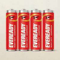 Eveready Carbon Zinc AA Batteries - Economical Choice | 1.5V | Carbon Zinc Pack of 4 (location specific)