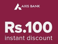 BBnow x Axis Bank CC Offer: Get 10% instant discount up to Rs.100 on orders above Rs.799