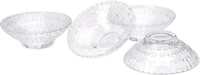 Somil Multi-Purpose Tableware Snack/Veritable Serving Bowl Set of 4, Glass, Clear, Round (BowlT-D4.g)