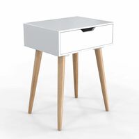 Device Bas with BROWN ART SHOPPEE Nightstands End Side Table With Drawer And Solid Wood Legs