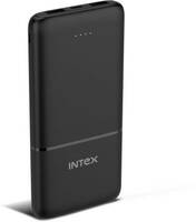 Intex 10000 mAh 12 W Power Bank (Smokey Black, Lithium Polymer, Fast Charging for Mobile)