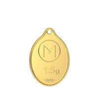 Malabar Gold & Diamonds 24k (999) 1.5gram Rose Gold Coin Cum Pendant