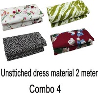 Women's Cottton & Creps Salwar Suits Dress Materials From 95