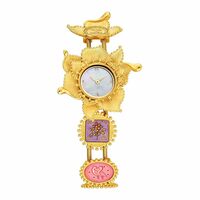 Titan Raga X Masaba Mother of Pearl Analog Dial Women Watch with Metal Yellow Strap