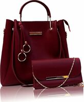 Fargo Handbag For Women, Set Of 2 (Maroon_FGO-518)