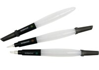 Derwent Waterbrush Multi-Pack Brushes with Clear Water Barrel - Chisel Tip, Fine Tip and Medium Tip (Pack of 3) 