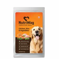 Nutriwag Balanced Meals with Real Chicken, Rice & Vegetables | Human-Grade Ingredients | Rich Source of Proteins-100gm