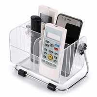 ApLiQ Acrylic Multipurpose Holder Box for Remote Control, Mobile Phone, Key Storage, Stationary