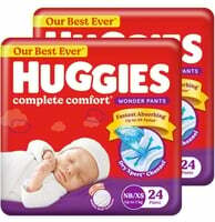 LOWEST - Huggies diaper,XS Size, 48 Count (3.9/ count) (with SNS 177)
