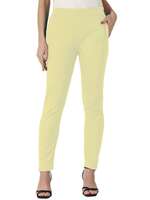 Saundarya Women's Regular Fit Stretchable Cotton Trousers Pants