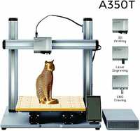 Snapmaker 2.0 (A350T) - Modular 3-in-1 3D Printer - FDM 3D Printer, Laser Engraver/Cutter and CNC Carving/Milling Machine | Built Size: 320x350x330mm 