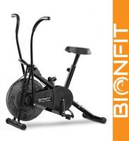 BIONFIT | Air Bike Exercise Cycle Moving Handle | Dual Action Dual-Action Stationary Exercise Bike  (Black)