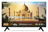 Karbonn 109 cm (43 inches) Karnival Series 4K Ultra HD Smart Android IPS LED TV KJS43ASUHD (Black) [Apply Coupon]