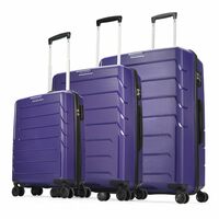 Aristocrat Chroma Set of 3 Hard Luggage (55+65+75cm)  Purple