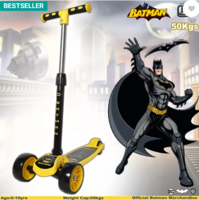 Warner Bros. Batman : The Dark Knight Edition Scooter , Foldable, Height Adjustable  (Yellow)