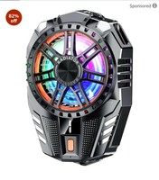 STRIFF Mobile Cooling Pad |Mobile Cooler | Gaming Fan | for Instant Cooling Advanced Refrigeration Chip & LED Temperature Display Compatible for Android and iPhones - (Black)