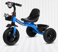 TOYSHOPPEE Tricycle with Basket (Blue)