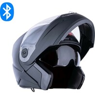 HEADFOX N2 Smart Bluetooth sba7 Calls | Music | GPS | Voice Command Dashing DV Motorbike Helmet 