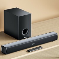 Mivi Fort H160 Soundbar with External Subwoofer, 160 Watts, 2.1 Channel, Multi-Input and EQ Modes, BT v5.1