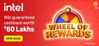 Amazon Intel Wheel of Rewards (Guaranteed cashback worth ₹60 lakhs)