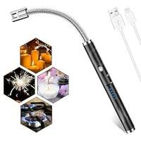 Rechargeable Electric Gas Lighter Home Use | Windproof USB Lighter 360° Flexible Neck Arc Lighter (Multicolor) X.1