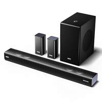 Mivi Fort Q700D Soundbar with Dolby Audio, 700W, 5.1 Channel, 3 in-Build Speakers, 2 Satellite Speakers and 1 woofer, Multiple EQ & Input Modes, Made in India Sound bar for TV