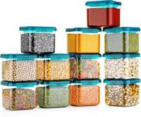 Flipkart SmartBuy Plastic Grocery Container - 500 ml (Pack of 12, Clear)