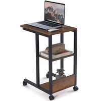 Sunon Sofa Side End Table for Coffee or Laptop,Mobile Snack Table with Wheels [Apply 50% Off Coupon]