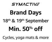 Symactive Brand Days - Min. 50% off + Bank offers (18th to 19th Sept)