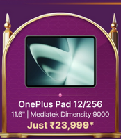 OnePlus Pad 12 GB RAM 256 GB ROM 11.61 inch with Wi-Fi Only Tablet 