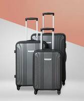 METRONAUT Hard Body Set of 3 Luggage 4 Wheels - S02-3 COMBO SET (28+24+20) - Grey