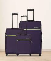 METRONAUT Soft Body Set of 3 Luggage 2 Wheels - Advantage Combo Set (30inch+26inch+22inch) - Purple