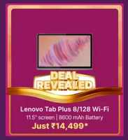 Lenovo Tab Plus 8 GB RAM 128 GB ROM 11.5 inch with Wi-Fi Only Tablet (Luna Grey)
