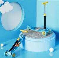 Lifelong LLKS01 Foldable Kick Skating Cycle| Skate Scooter for Kids(Max User Weight: 50Kg) Kids Scooter Blue, Yellow