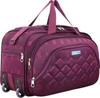 LUGZY  65 L Strolley Duffel Bag - A1-PURPLE_17 - Purple - Large Capacity