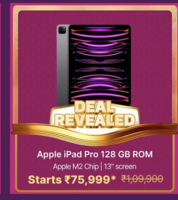 Apple 2022 iPad Pro (6th Gen) 128 GB ROM 12.9 inch with Wi-Fi Only