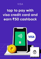 (User Specific) Assured ₹50 cashback on orders above ₹200 on your first Tap and Pay transaction on CRED