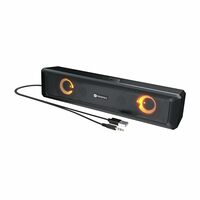 Portronics in Tune 3 | 6W Portable USB Wired Soundbar | Multicolor LED Light Speaker for PC