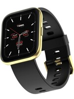 TAGG Verve MAX Smartwatch 1.78'' Large Hi-Res Display 24 Sports Modes, Heart-Rate, Blood Oxygen & BP Monitor Live Watch Faces, in-App GPS, Calculator and Games Gold Black, Standard (TAGGV32)