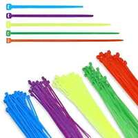 GLUN® Cable Zip Ties, Multicolour with Multi Size (2.5mm to 4mm) Pack 110 Pieces