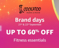 Cockatoo Brand Days - Upto 60% off + Bank offers (21 to 22 Sep)